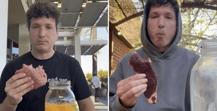 Άντρας τρώει… ωμό κρέας για να δει πόσο θα ζήσει!