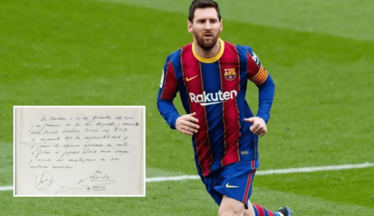Πωλείται για… μεγάλο ποσό η χαρτοπετσέτα – συμβόλαιο του Μέσι!
