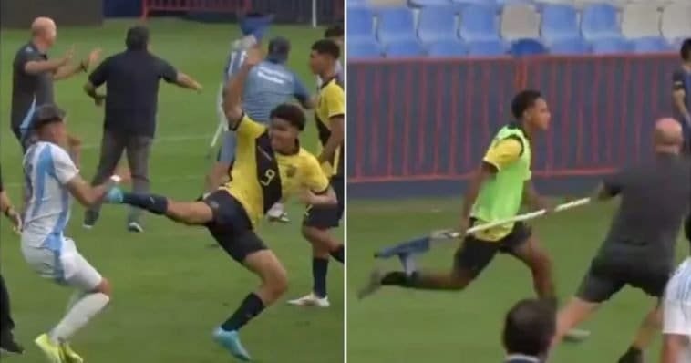 Τρομερό… ξύλο σε φιλική αναμέτρηση Εθνικών U15!